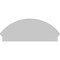 Ekena Millwork Segment Arch 3 Spoke Architectural Grade PVC Combination Pediment, 42"W x 17-3/8"H x 2-3/4"P PEDPC042X175SEG03 - alternate 5